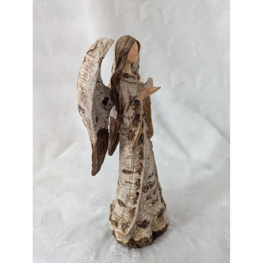 Unbranded 8 Inch Resin Angel - May Peace Be With You